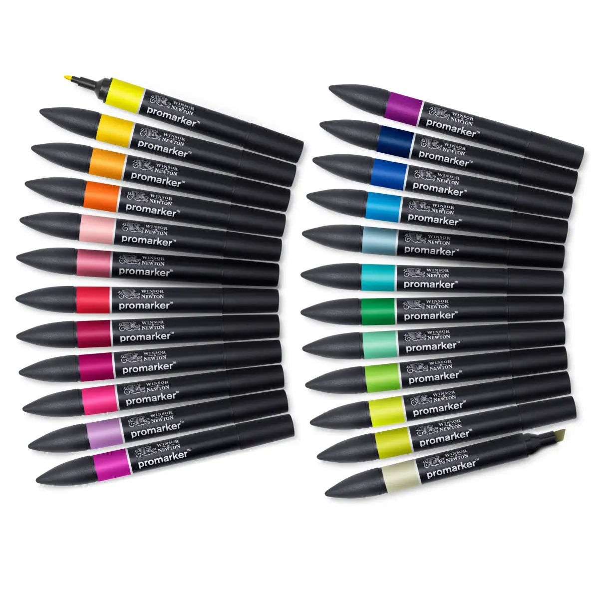 Winsor & Newton ProMarker Set, 24 Count, Student Designer Wallet | Alcohol-Based Ink Markers for Drawing & Illustration - view 3