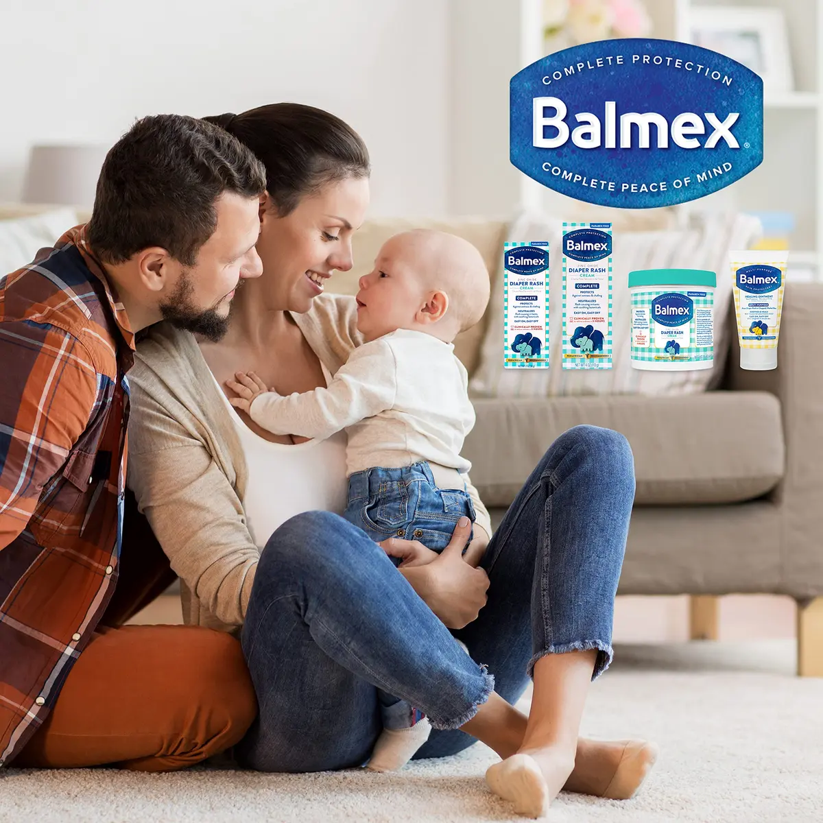 Balmex Complete Protection Baby Diaper Rash Cream with Zinc Oxide, 4 Ounce | Clinically Proven to Reduce Redness in 3 Hours - view 5