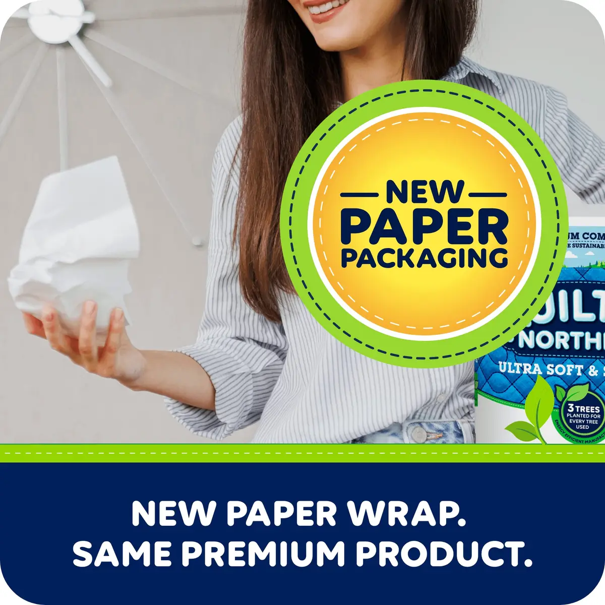 Quilted Northern Ultra Soft & Strong Toilet Paper, 6 Mega Rolls | Biodegradable & Septic Safe - view 2