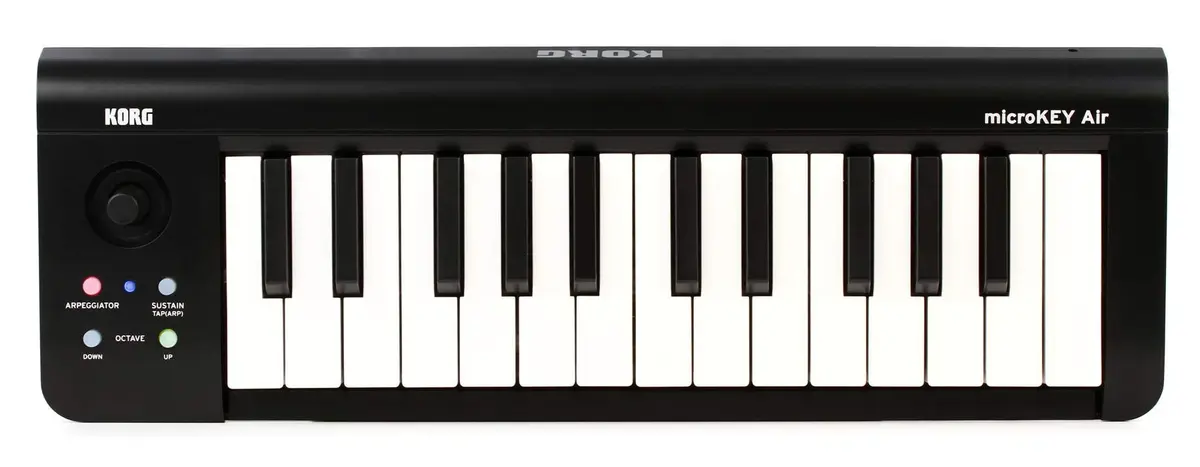KORG MicroKEY Air 25 - Wireless Bluetooth & USB MIDI Controller, 25 Keys, Class-compliant, Multi-colored | Studio Recording - main product image