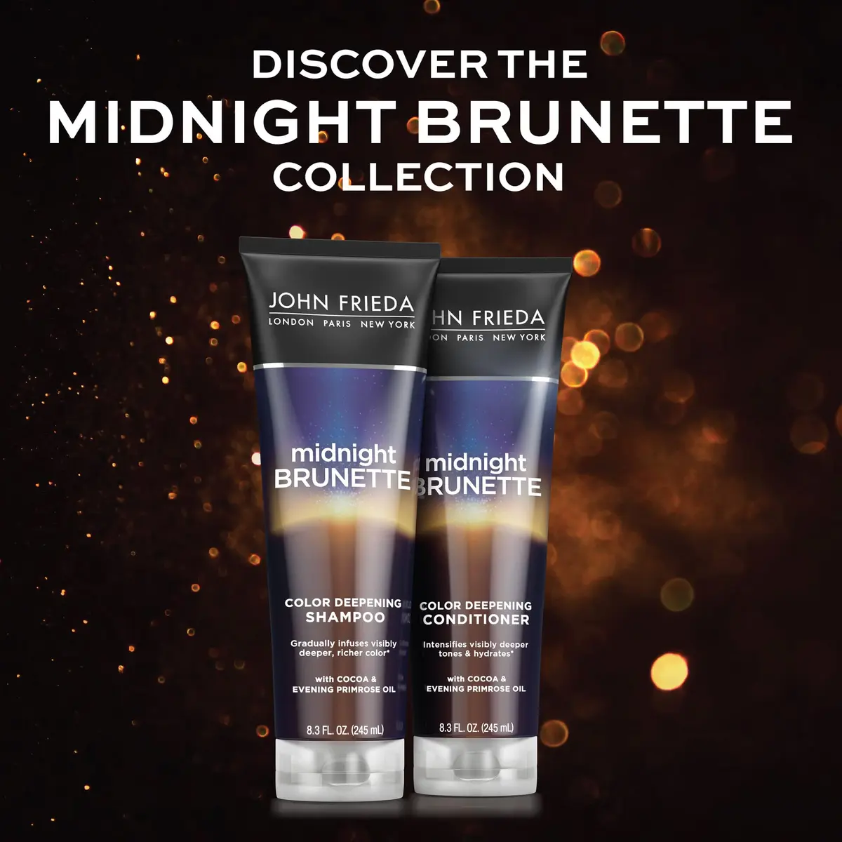 John Frieda Midnight Brunette Conditioner 247ml (8.3 Fl Oz) | Deepens Brunette Color & Moisture - view 4