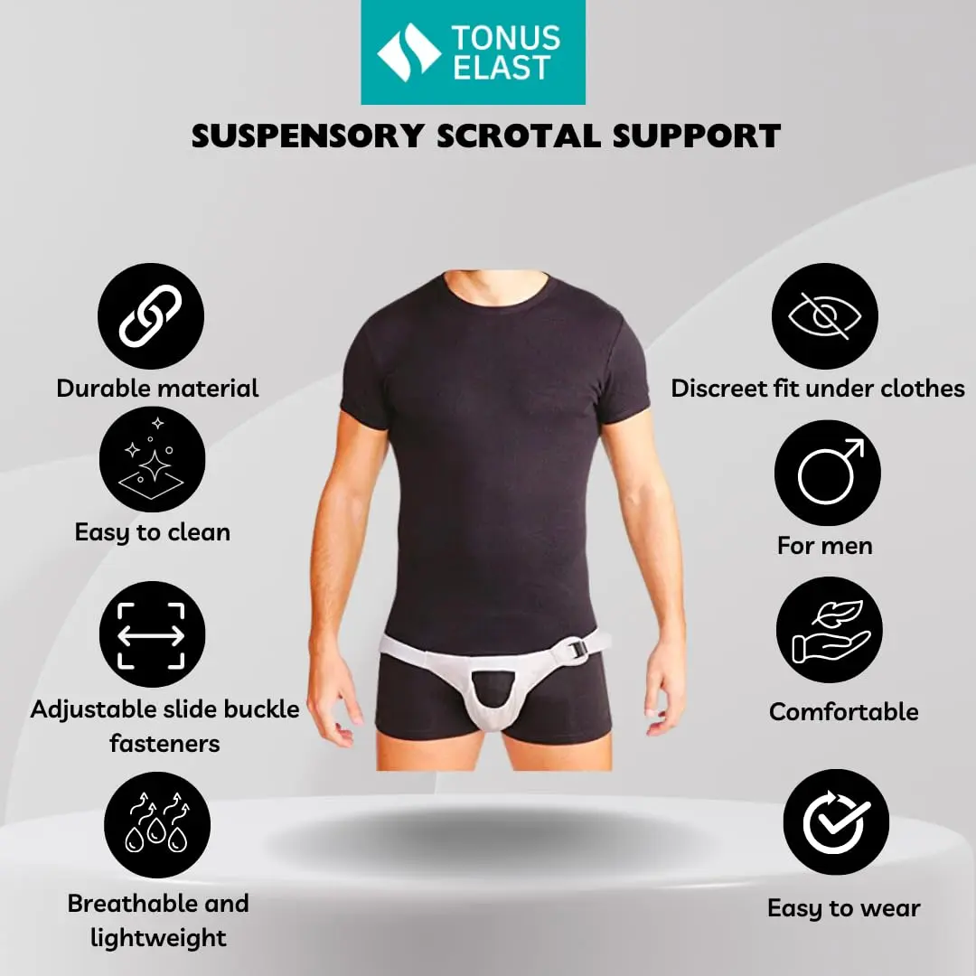 Tonus Elast Suspensory Scrotal Support Small | Post-Surgery & Hernia Relief - view 4