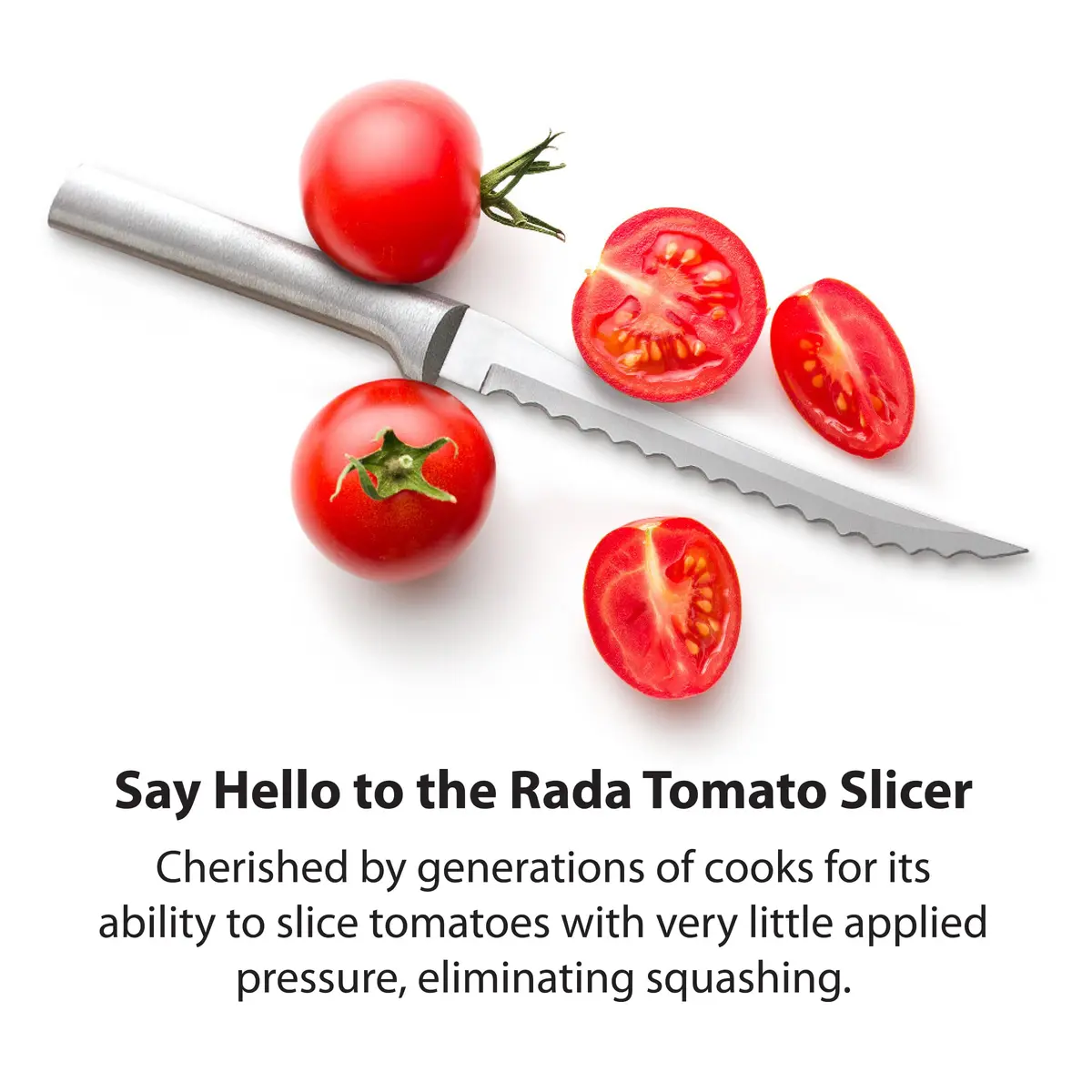 RADA Tomato Slicer Knife (R126) | 5" Serrated Blade for Perfect Slices, Pack of 2 - view 5