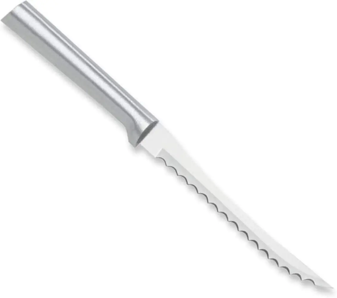 RADA Tomato Slicer Knife (R126) | 5" Serrated Blade for Perfect Slices, Pack of 2 - main product image