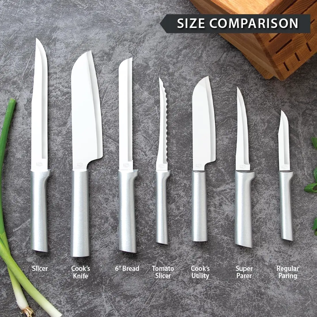 RADA Tomato Slicer Knife (R126) | 5" Serrated Blade for Perfect Slices, Pack of 2 - view 7