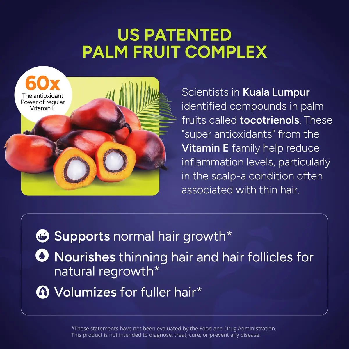 NEW NORDIC Hair GRO Tablets | Biotin & Tocotrienol Complex for Hair Growth | 60 Count - view 7
