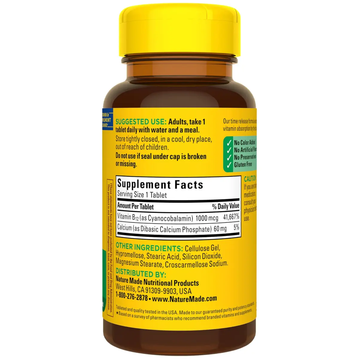 Nature Made Vitamin B12 1000 mcg Time Release Tablets, 75 Count | Supports Energy Metabolism - view 8