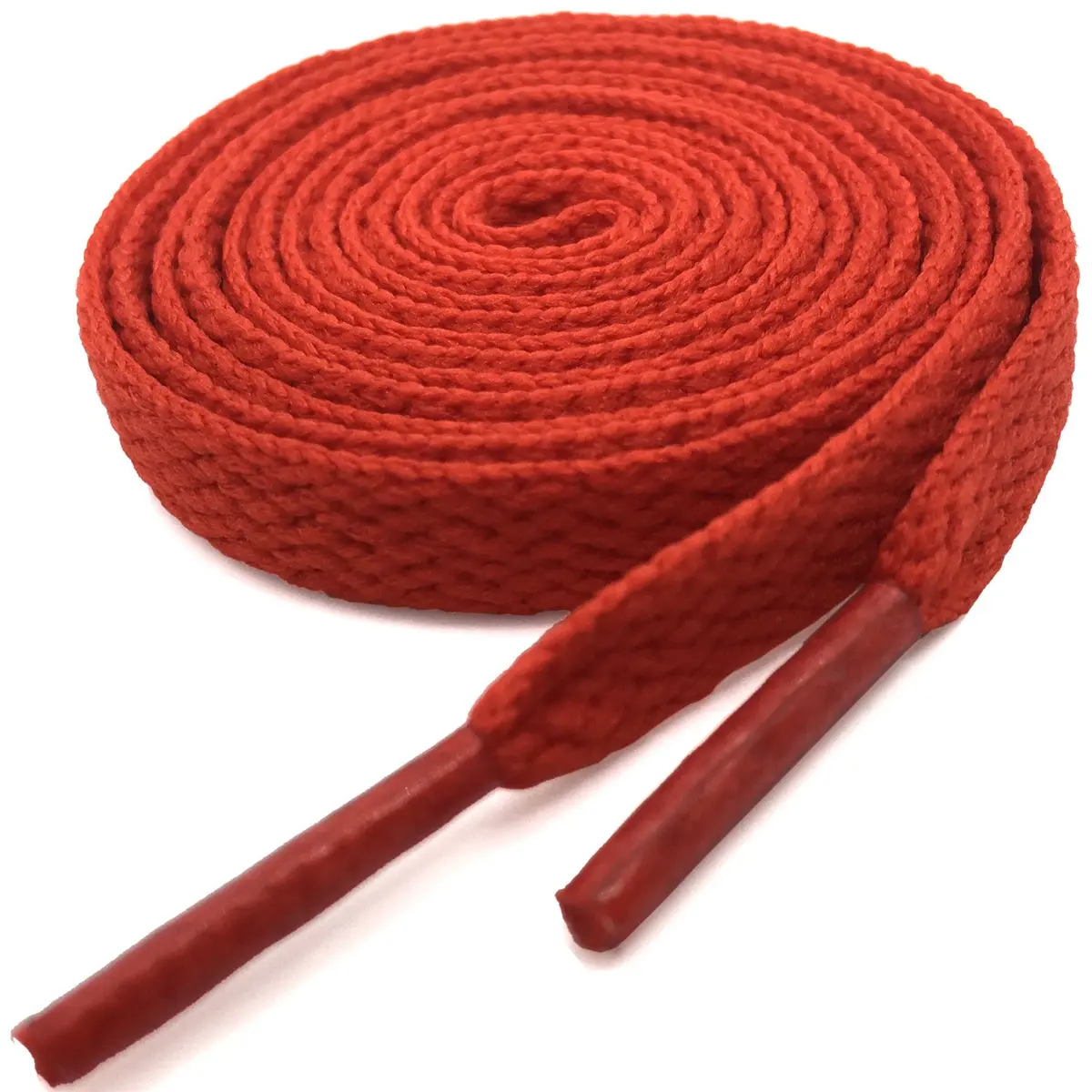 YFINE 55" Red Flat Replacement Shoelaces for Athletic Shoes | Polyester, 2 Pairs, 140cm - main product image