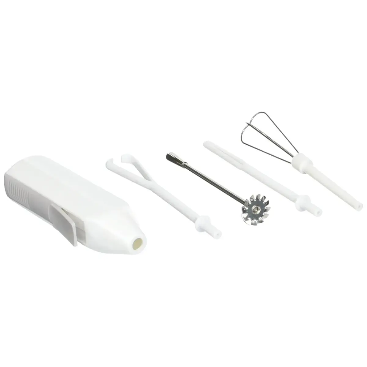 Norpro Deluxe Cordless Mini Mixer Blender Whipper Whisk 4 Attachments | 10cm (4") Length - main product image