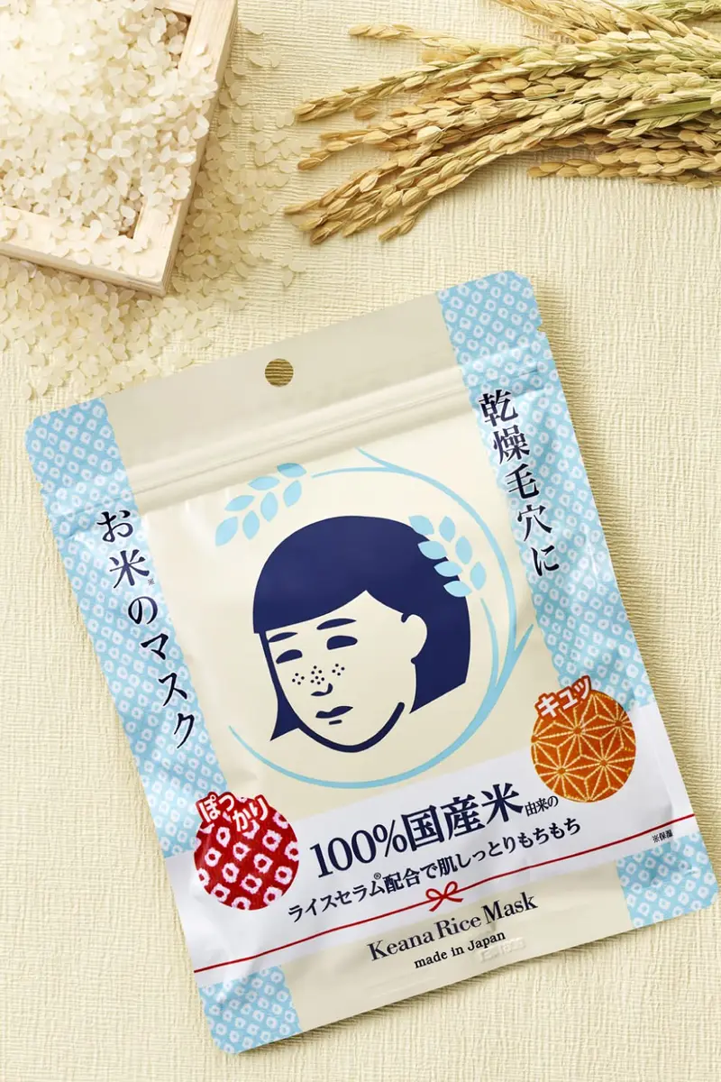 毛穴撫子 Rice Mask 10 Pieces | Pore Care & Nourishing Face Mask with Rice Extract (165ml/7.0kg) - view 6