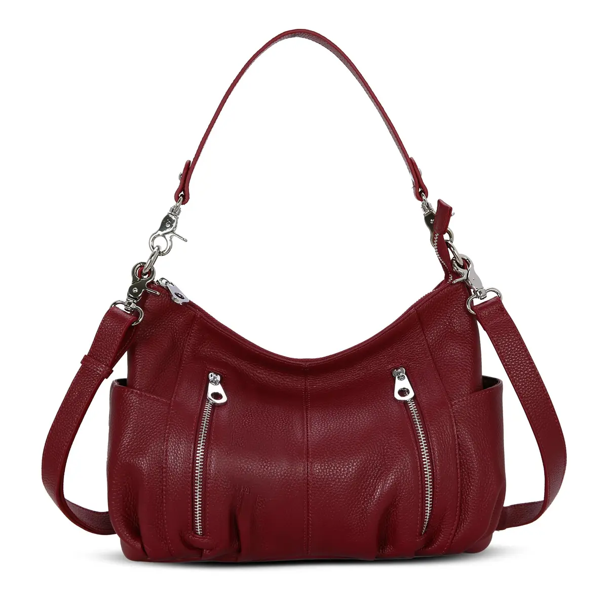 HESHE Genuine Leather Purses for Women Shoulder Hobo Bag Crossbody Satchel Handbags Designer Ladies Totes | Elegant & Spacious - view 4