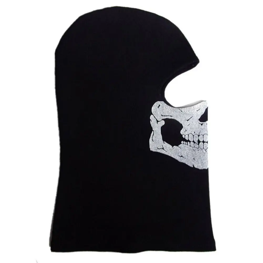 Nuoxinus Black Balaclava Ghosts Skull Full Face Mask for Cosplay Party Halloween Outdoor Motorcycle Bike Cycling Skiing Snowmobile Snowboard | Ghost Skull Design - view 4