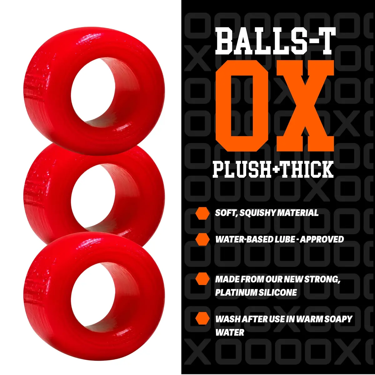 Oxballs Balls-T Super-Stretchy Silicone Ball Stretcher 13cm (5.1in) | Heavy-Duty Scrotum Stretcher for Enhanced Swing - view 4