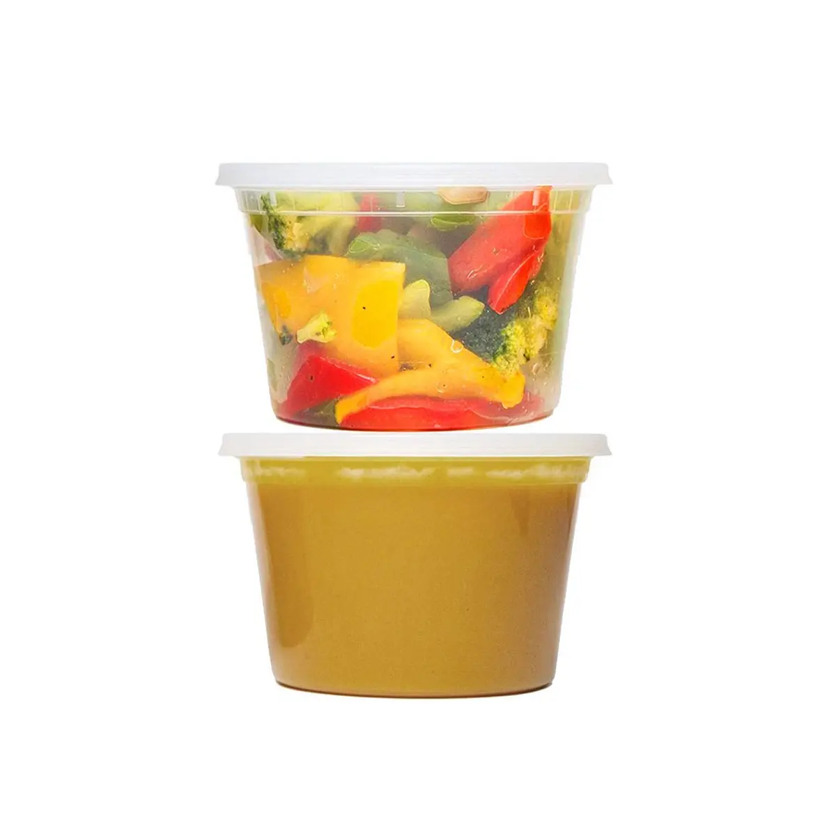 Tiger Chef 16 oz Food Storage Containers with Lids | Leak Proof, Microwave & Dishwasher Safe, BPA-Free (Pack of 40) - view 5