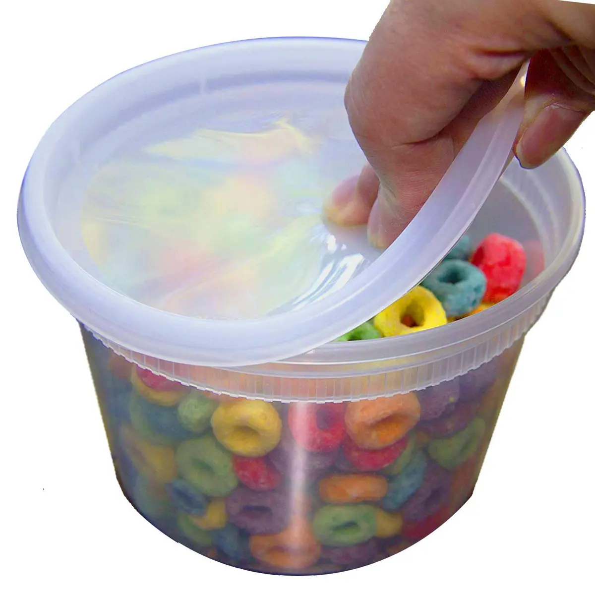 Tiger Chef 16 oz Food Storage Containers with Lids | Leak Proof, Microwave & Dishwasher Safe, BPA-Free (Pack of 40) - view 6