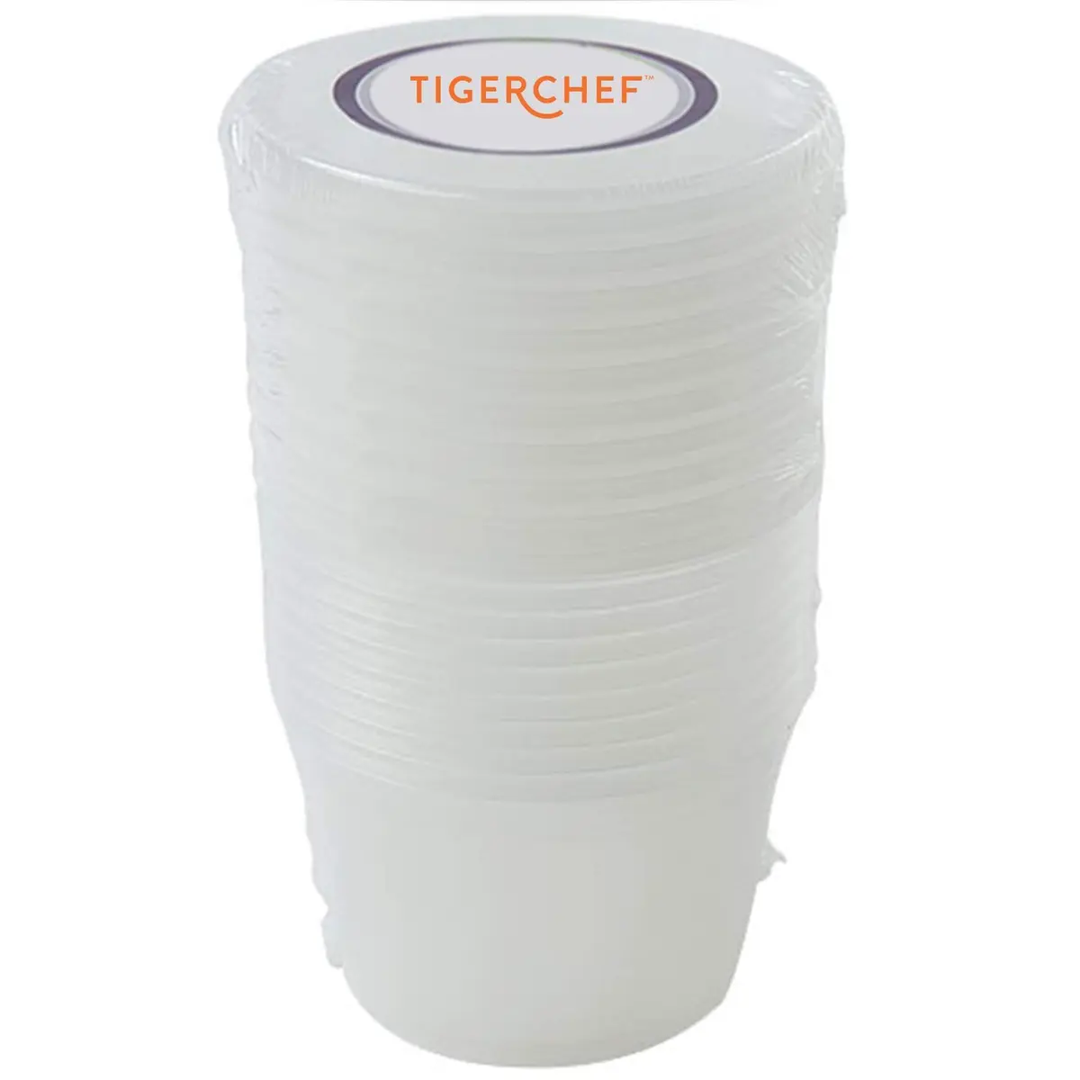 Tiger Chef 16 oz Food Storage Containers with Lids | Leak Proof, Microwave & Dishwasher Safe, BPA-Free (Pack of 40) - view 3