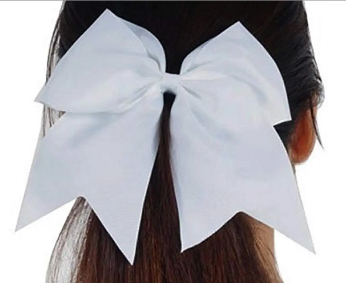 Kenz Laurenz Jumbo 7-inch Cheer Bows with Elastic Ties, 10-Pack Assorted Colors | Handmade Hair Accessories for Teens & Women - view 3