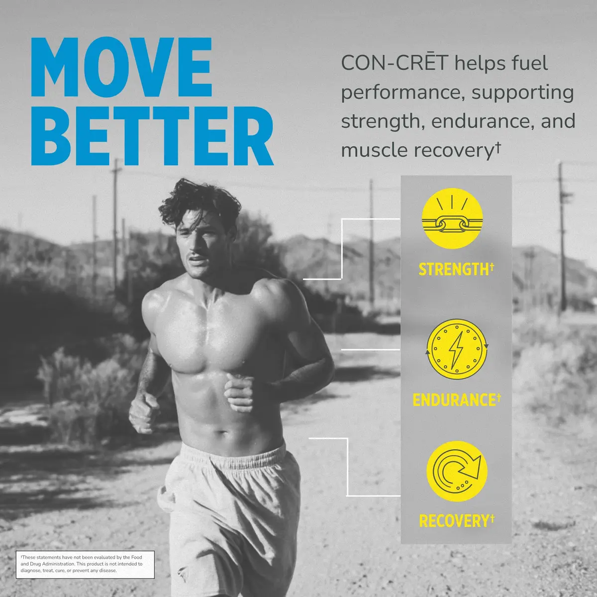 CON-CRET Creatine HCl Powder for Women and Men, Lemon Lime, 64 Servings | Explosive Performance & Bio-Available - view 2