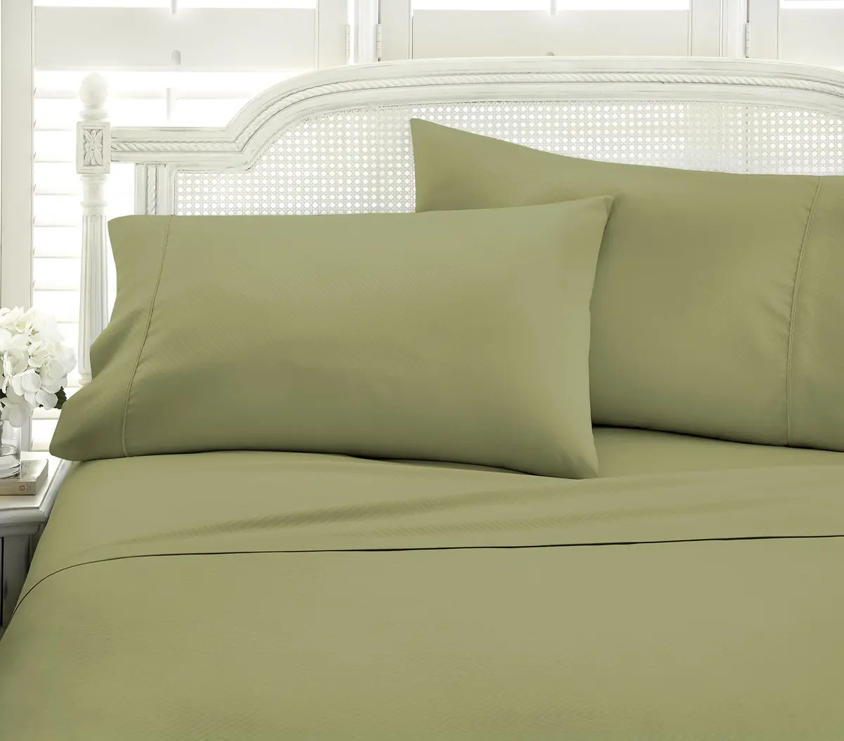 Linen Market Embossed Sheet Set King | Microfiber Breathable & Wrinkle-Free (70-120 chars) - main product image