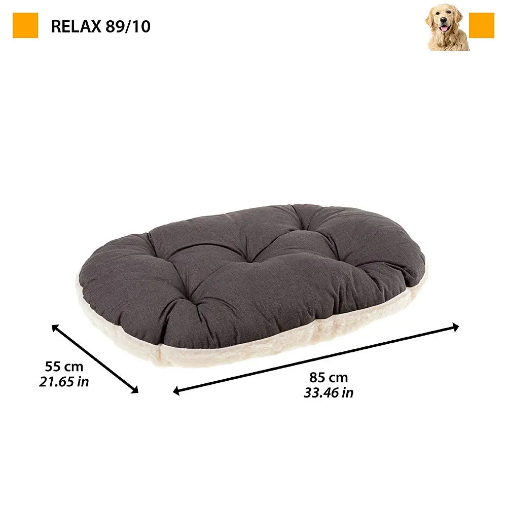 Ferplast Dog Bed Large Dog Cushion Washable Pet Mattress 85 x 55 cm | Cotton & Soft Padding - view 2