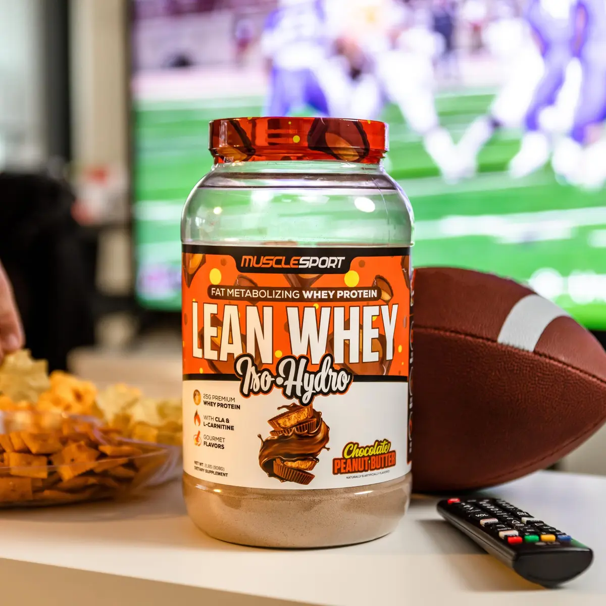 Musclesport Lean Whey Revolution™ Protein Powder - Whey Protein Isolate - Low Calorie, Low Carb, Low Fat, 25g Protein per Scoop, 5lb Chocolate Peanut Butter - view 5