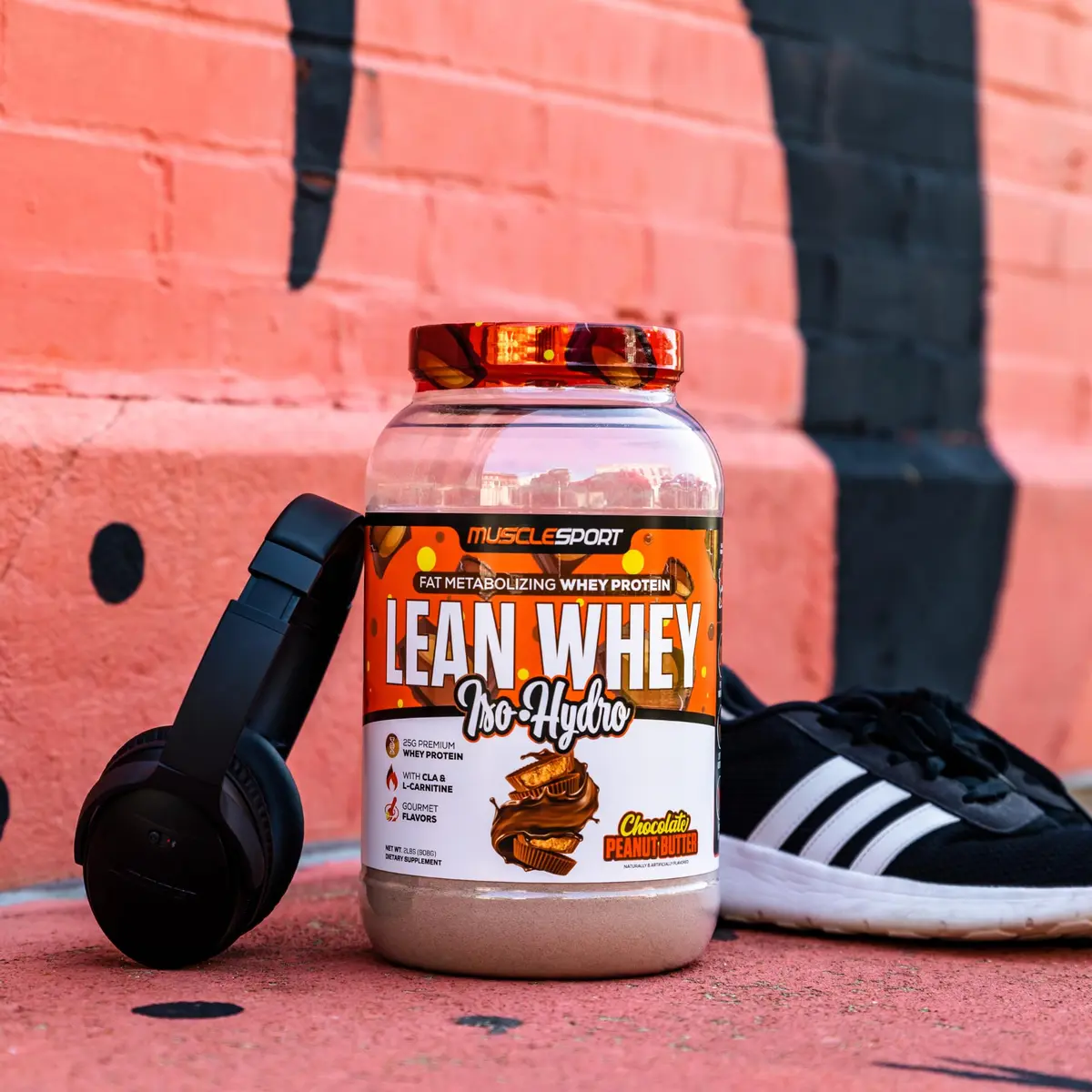 Musclesport Lean Whey Revolution™ Protein Powder - Whey Protein Isolate - Low Calorie, Low Carb, Low Fat, 25g Protein per Scoop, 5lb Chocolate Peanut Butter - view 6
