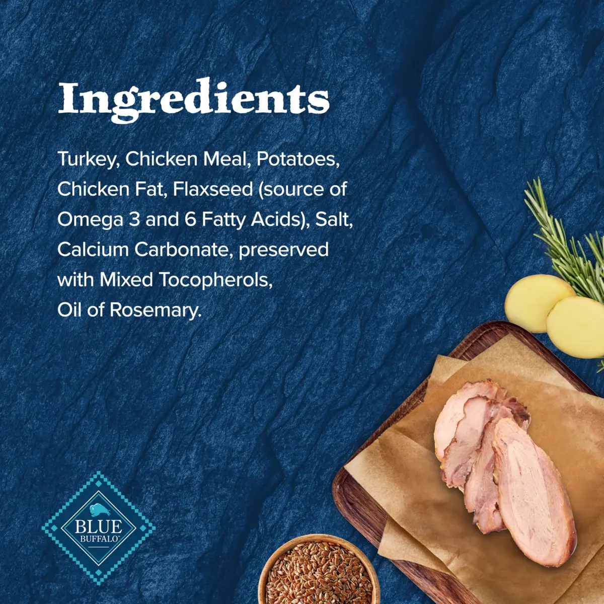Blue Buffalo Wilderness Turkey Crunchy Dog Biscuits, Grain-Free, 680g (24 oz) | High-Protein Nutrition for All Breeds - view 5