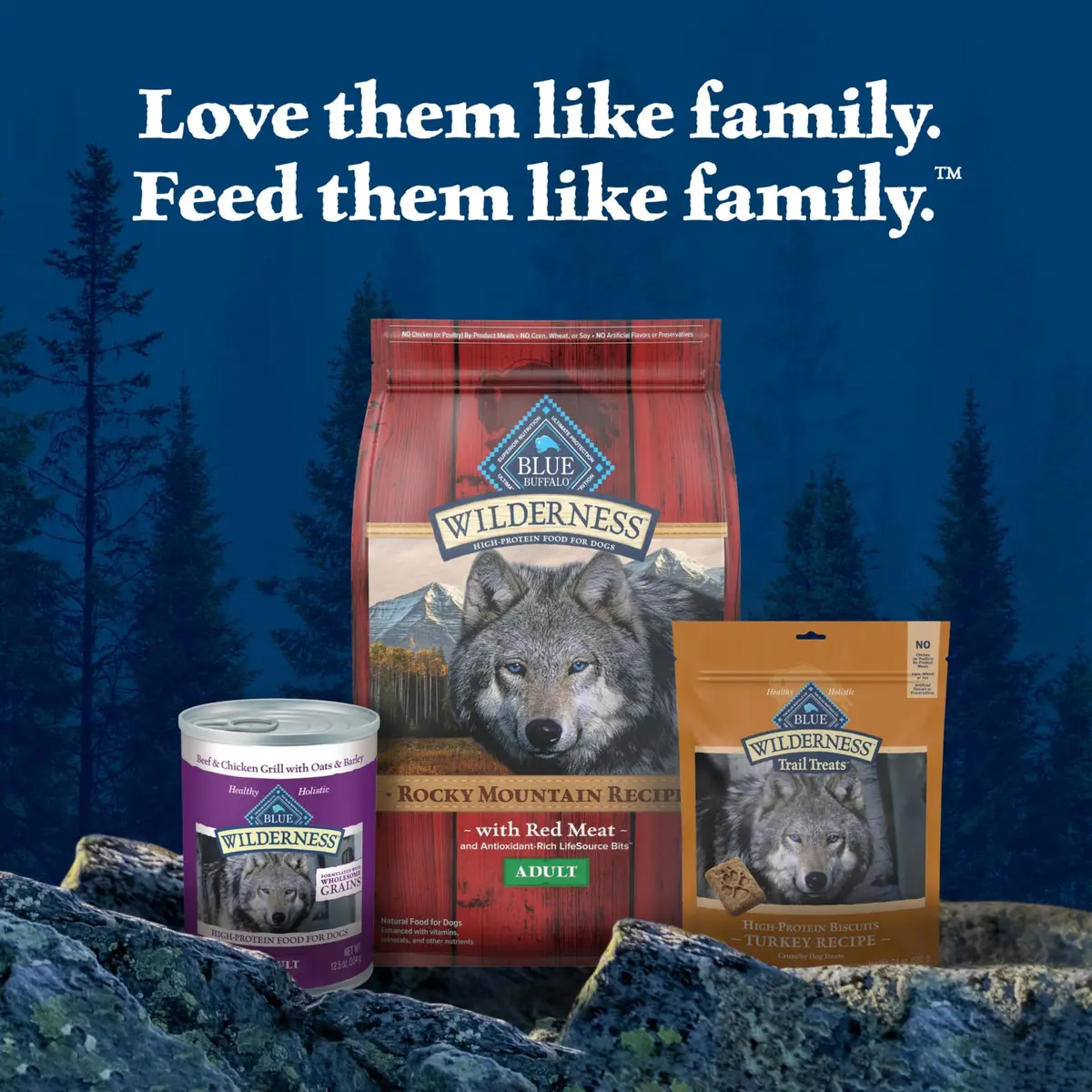 Blue Buffalo Wilderness Turkey Crunchy Dog Biscuits, Grain-Free, 680g (24 oz) | High-Protein Nutrition for All Breeds - view 8