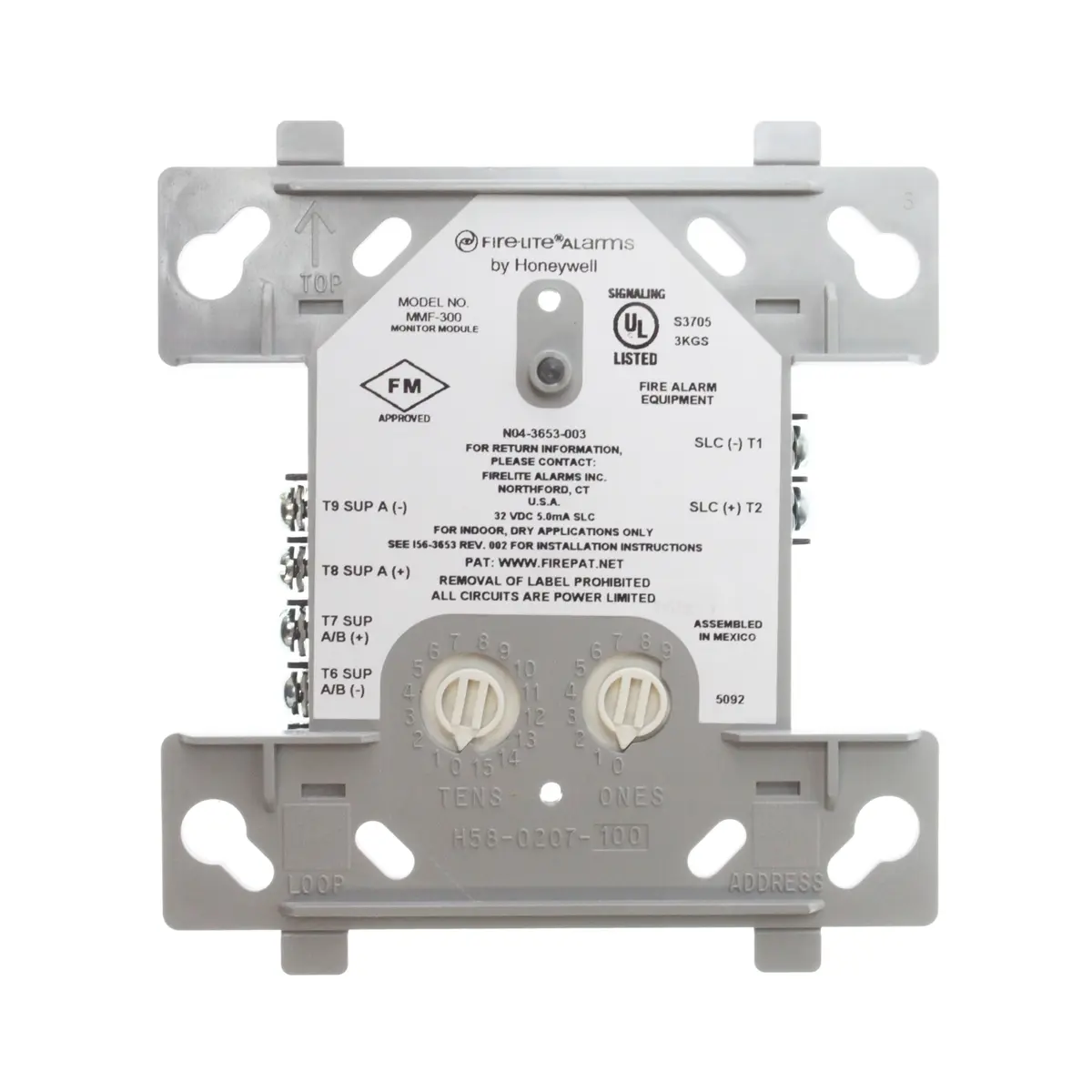 Fire Lite Alarms MMF-300 Addressable Monitor Module | Fire Safety Control Panel Part - view 4