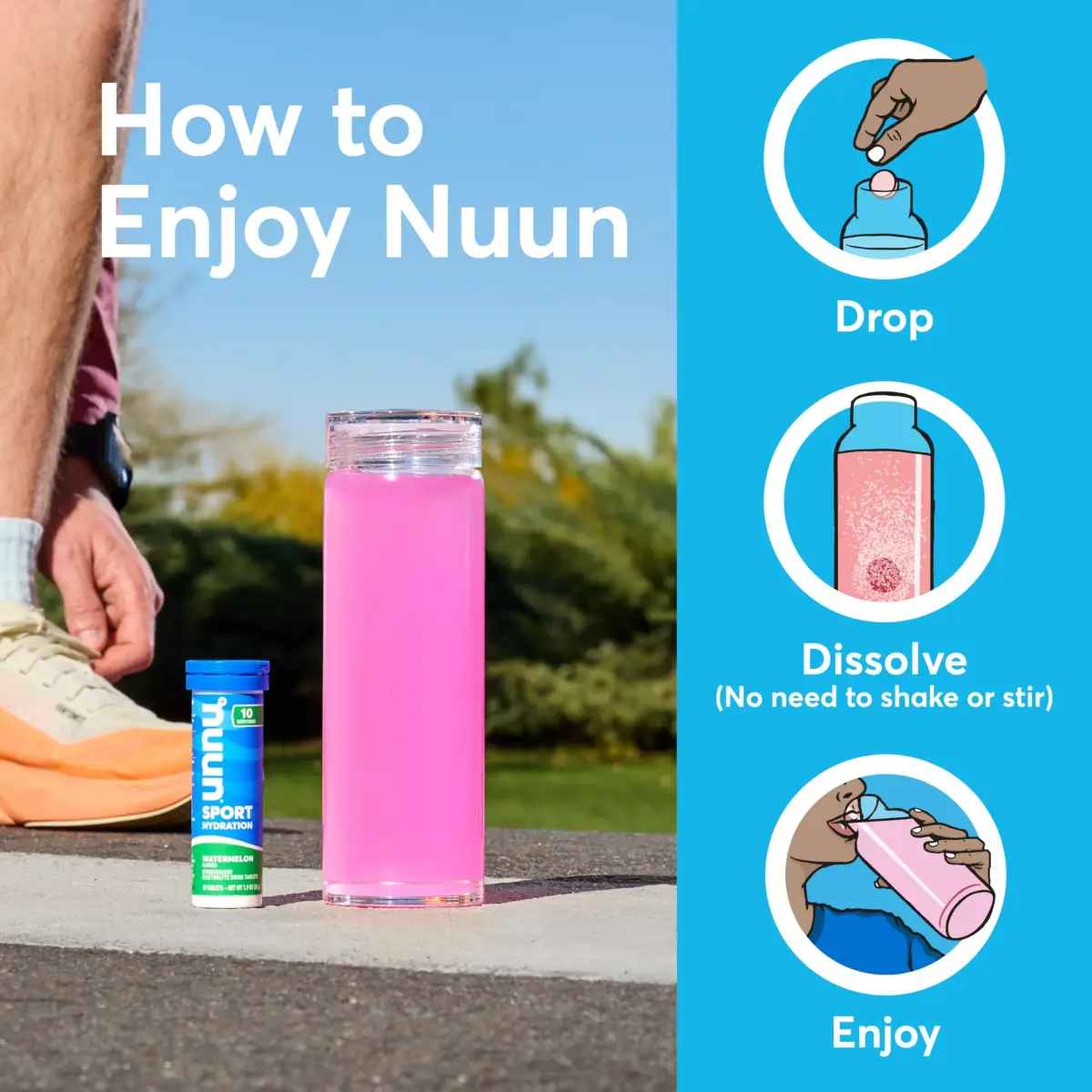Nuun Sport Electrolyte Tablets Grape Flavor 80 Servings | Hydration Support for Active Lifestyles - view 5