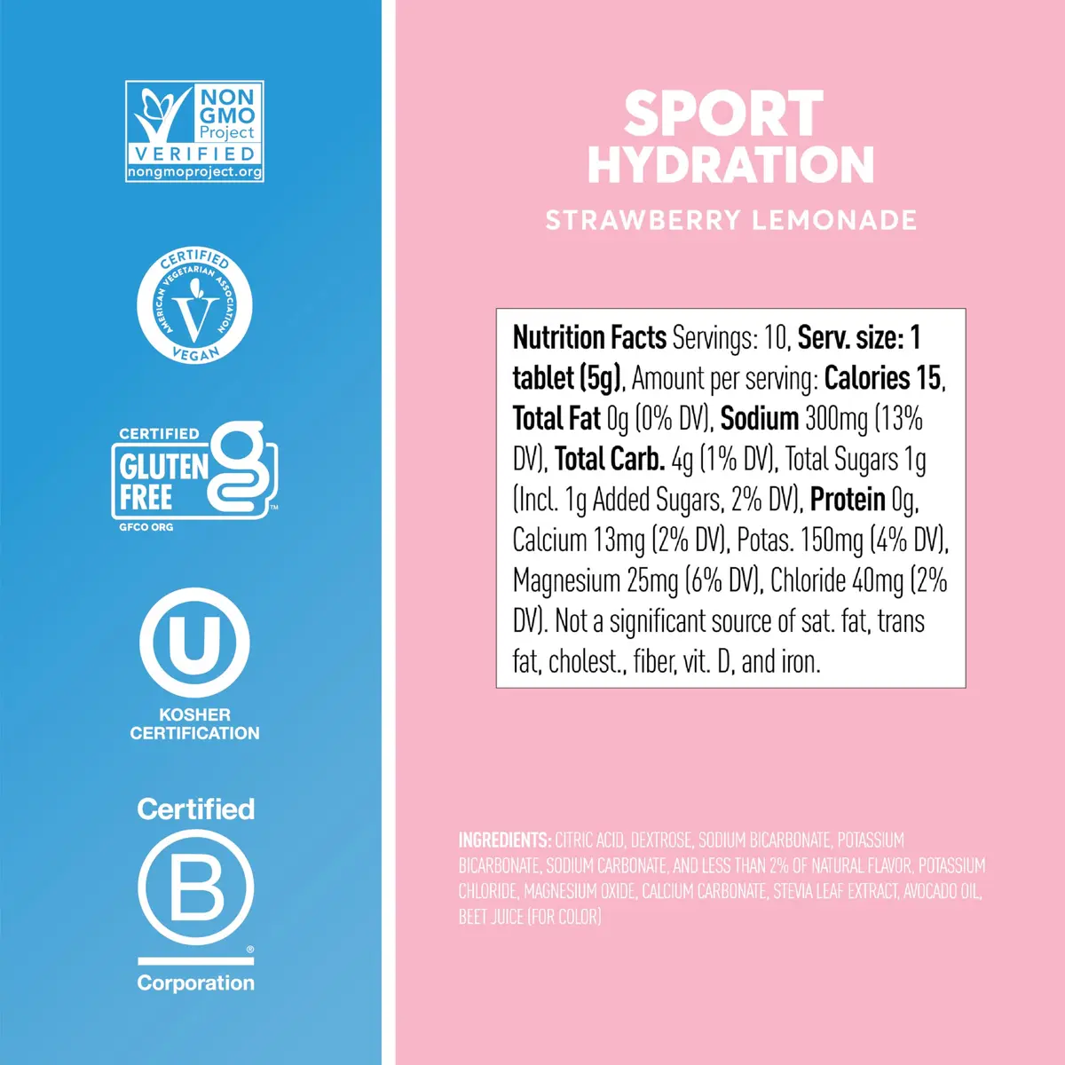 Nuun Sport Electrolyte Tablets Strawberry Lemonade 80 Count (Pack of 1) | Hydration for Active Life - view 5