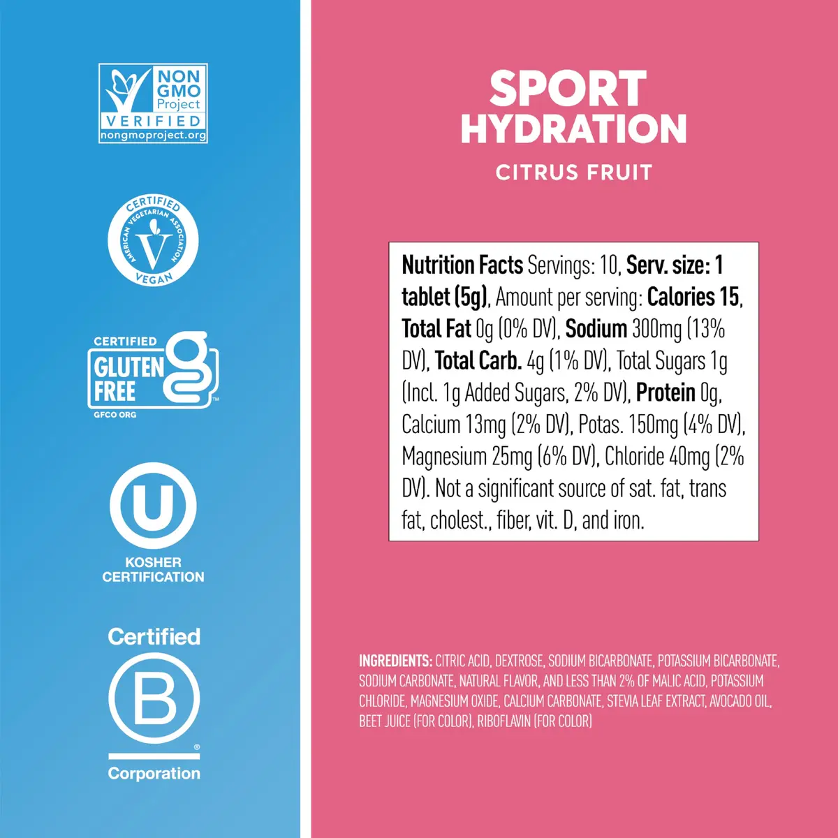 Nuun Sport Electrolyte Tablets Citrus Fruit 80 Count (10 Tablets Per Tube) | Hydration Support for Active Lifestyles - view 5