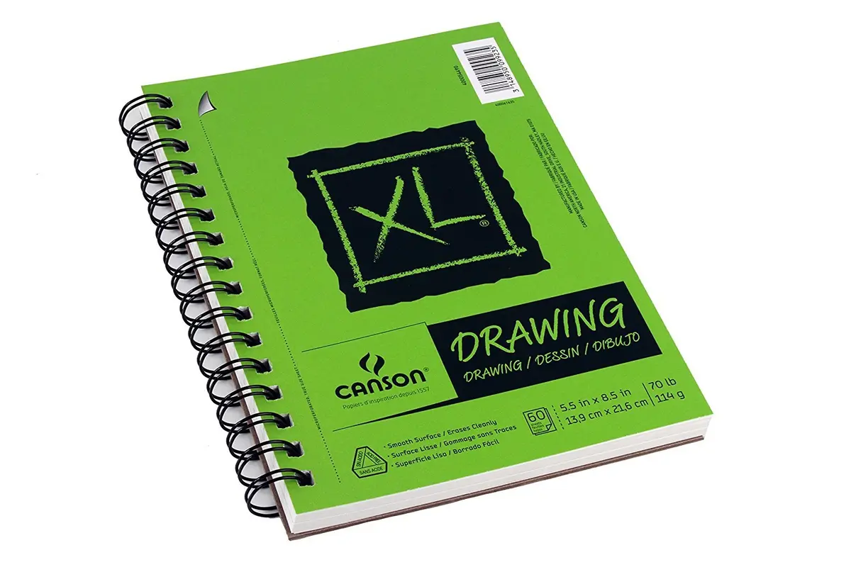 Canson XL Series Drawing Paper Pad, 5.5x8.5 in | Smooth surface, 60 sheets, acid-free - view 2