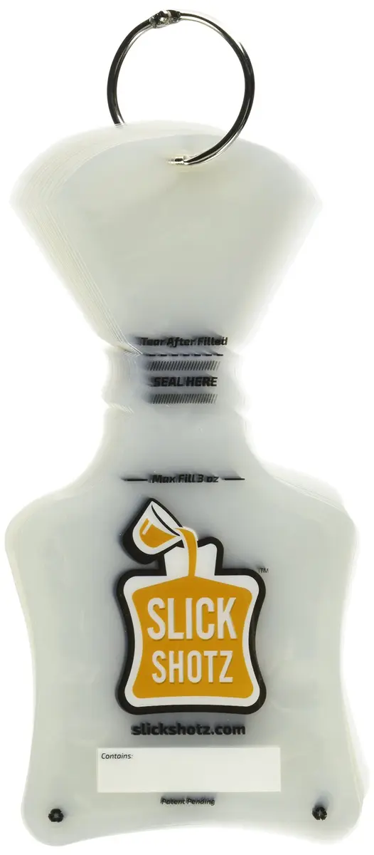 Slick Shotz 25 Pcs Heat Sealed Plastic Flask for Liquor – 3oz BPA-Free Leak Proof Reusable Drink Pouches for Alcohol in Travel - view 3