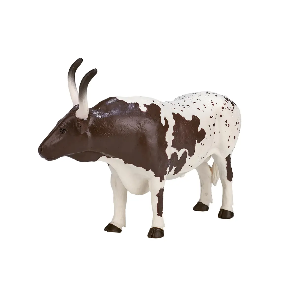 MOJO Texas Longhorn Bull Figurine | Hand-Painted Farm Animal Toy | UK Design | 5.12 x 2.36 x 3.35 inches - view 2