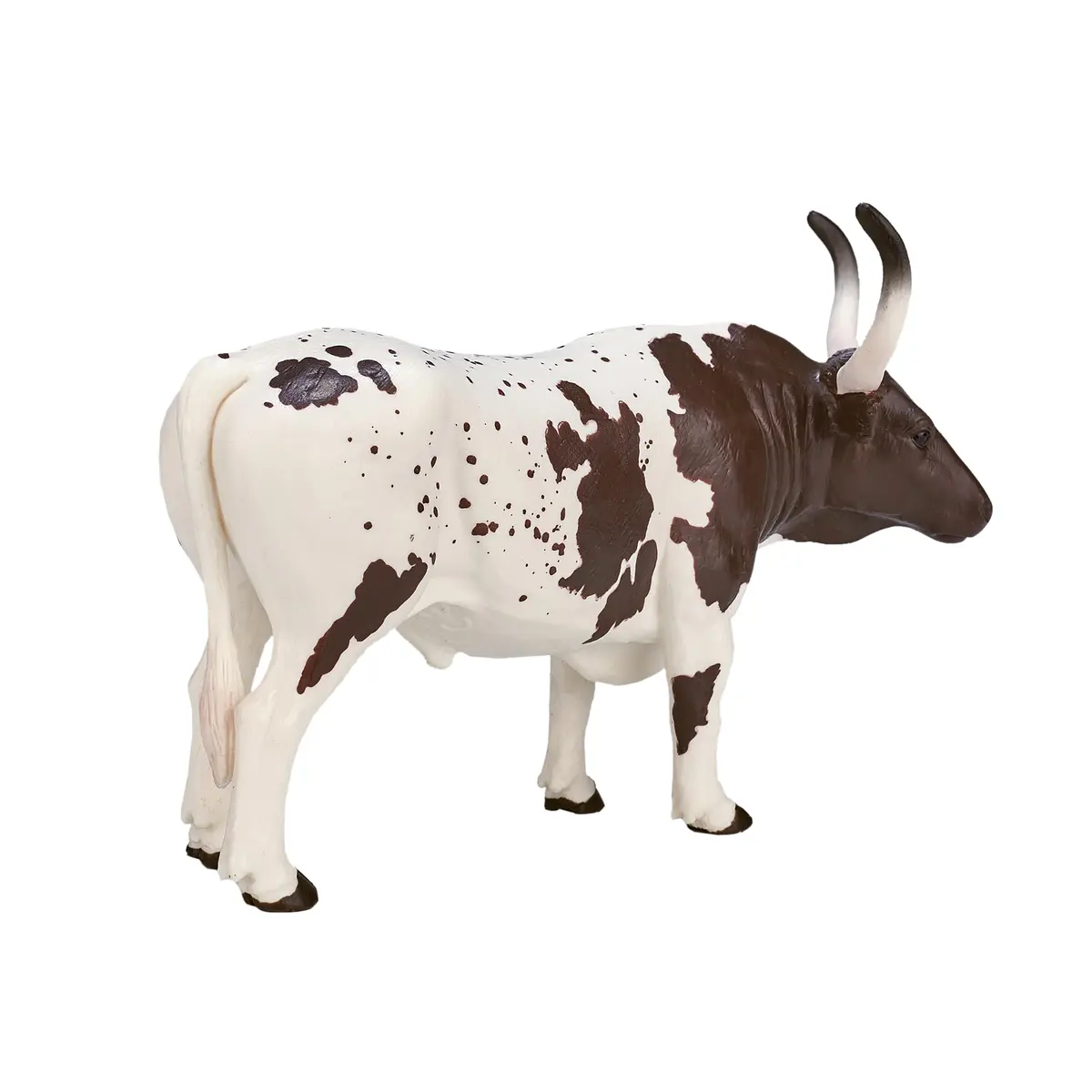 MOJO Texas Longhorn Bull Figurine | Hand-Painted Farm Animal Toy | UK Design | 5.12 x 2.36 x 3.35 inches - view 3