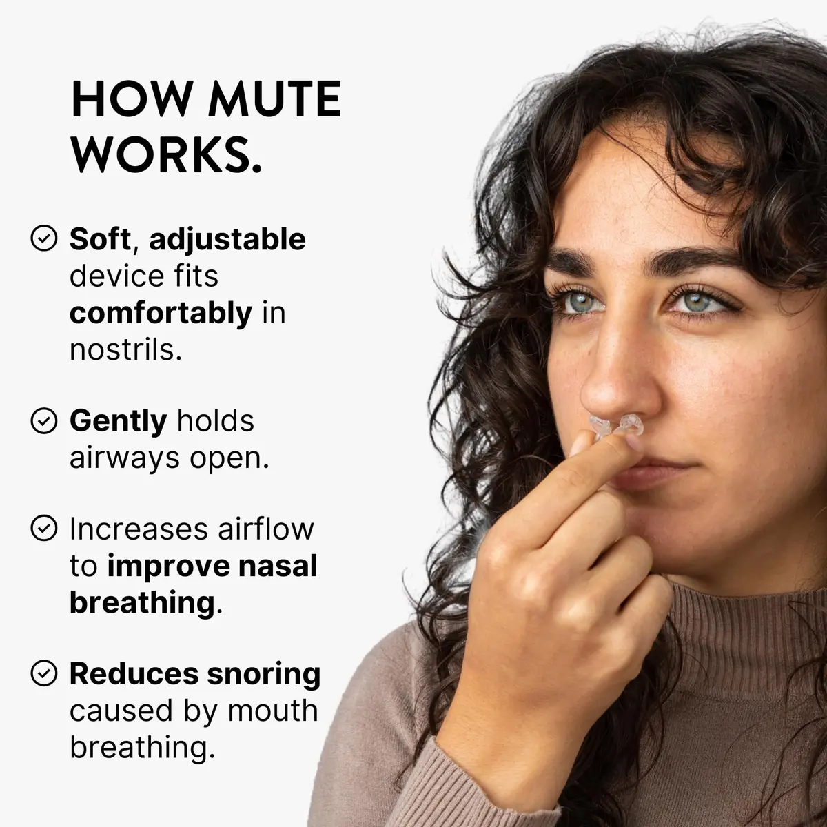 Rhinomed Mute Nasal Dilators for Sleep, Snoring Solution, Medium | Clinically Proven 38% Airflow Increase - view 5