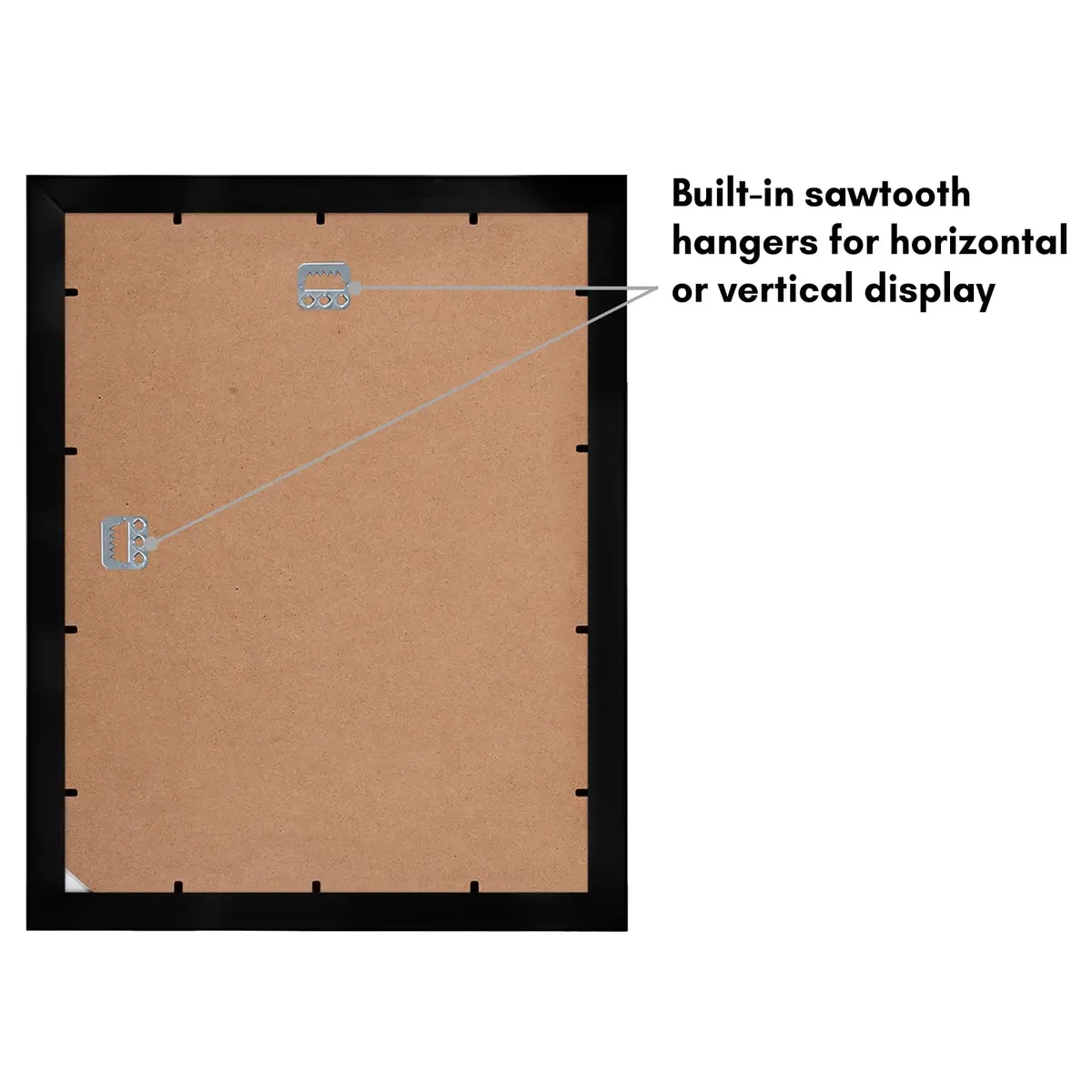 Americanflat 4x6 Collage Picture Frame - Fits 5 - Engineered Wood - Black - view 6