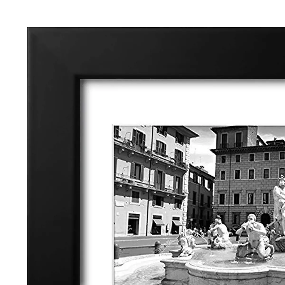 Americanflat 4x6 Collage Picture Frame - Fits 5 - Engineered Wood - Black - view 8