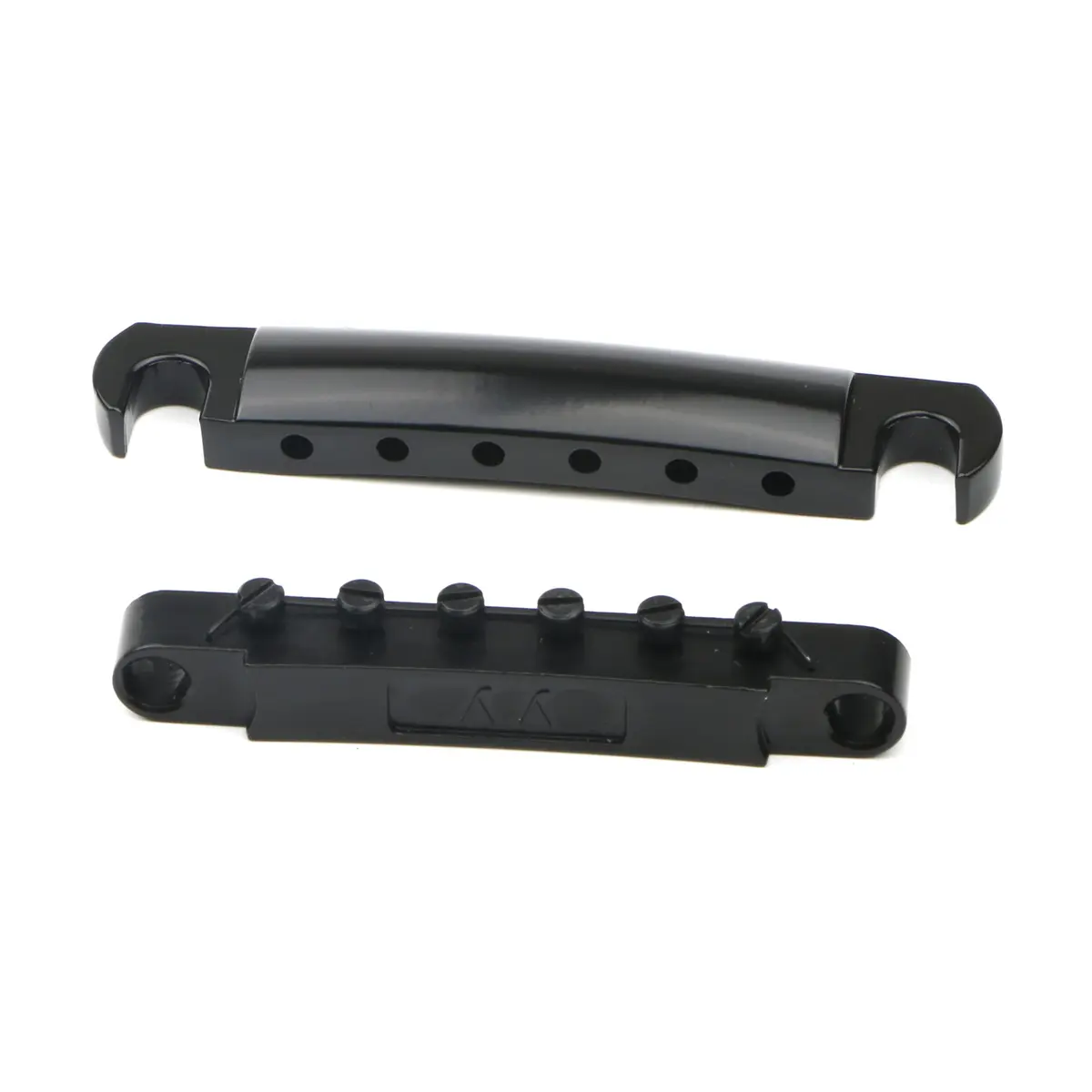 Swhmc Tune-O-Matic Bridge Studs & Tailpiece Set, Black | Zinc Alloy Guitar Parts for LP-Style Electric Guitars - view 3
