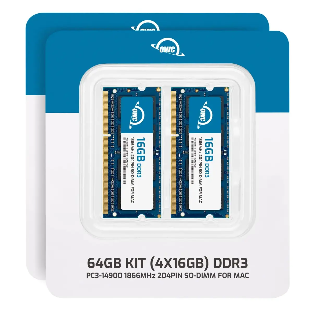 OWC 64GB (4x16GB) DDR3 1866MHz PC3-14900 CL13 SO-DIMM RAM for 2015 iMac 27" Retina 5K - view 2