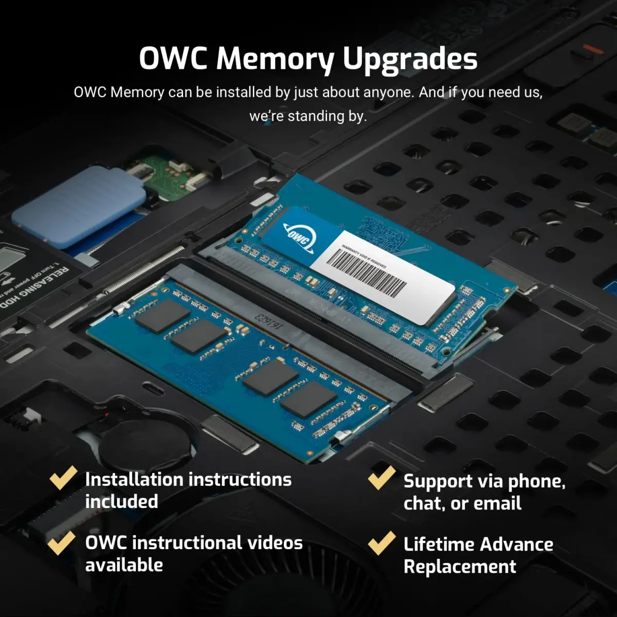 OWC 16GB DDR3 PC3-14900 1866MHz SO-DIMM RAM for iMac & PCs | 16GB (2x8GB) 1866MHz - view 4