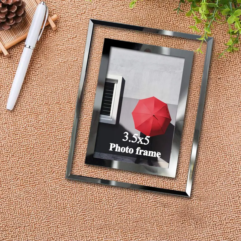 Giftgarden 3.5x5 Picture Frame Modern 3.5 by 5 Glass Frame for Photo Tabletop Display, 2 Pack | Elegant Wall & Tabletop Decor - view 4