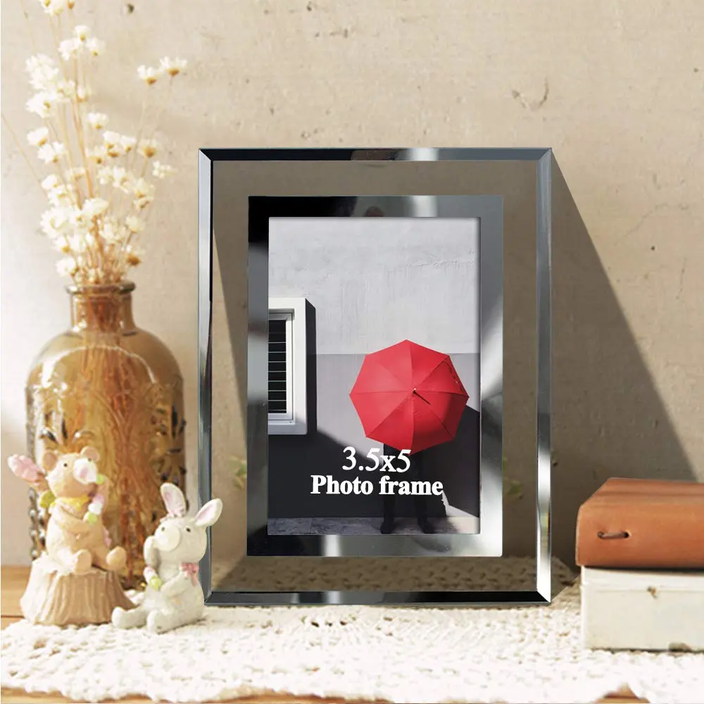 Giftgarden 3.5x5 Picture Frame Modern 3.5 by 5 Glass Frame for Photo Tabletop Display, 2 Pack | Elegant Wall & Tabletop Decor - view 5
