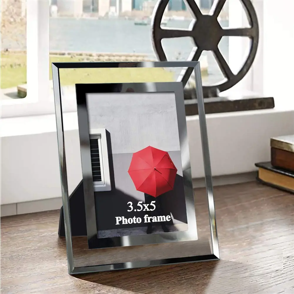 Giftgarden 3.5x5 Picture Frame Modern 3.5 by 5 Glass Frame for Photo Tabletop Display, 2 Pack | Elegant Wall & Tabletop Decor - view 6