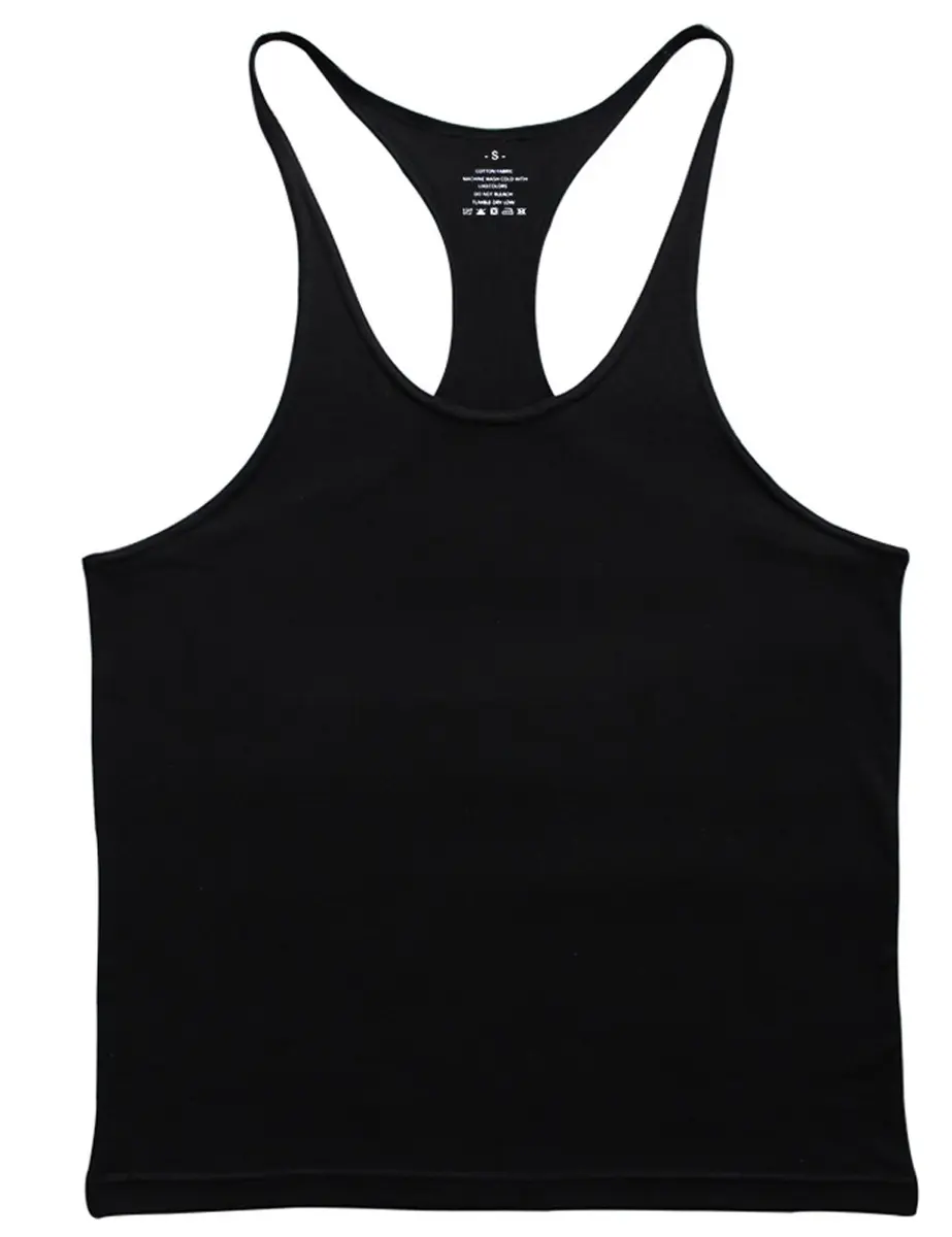 Muscle Alive Bodybuilding Stringer Tank Tops Men Cotton XL Black | Lightweight, Athletic Fit - view 2