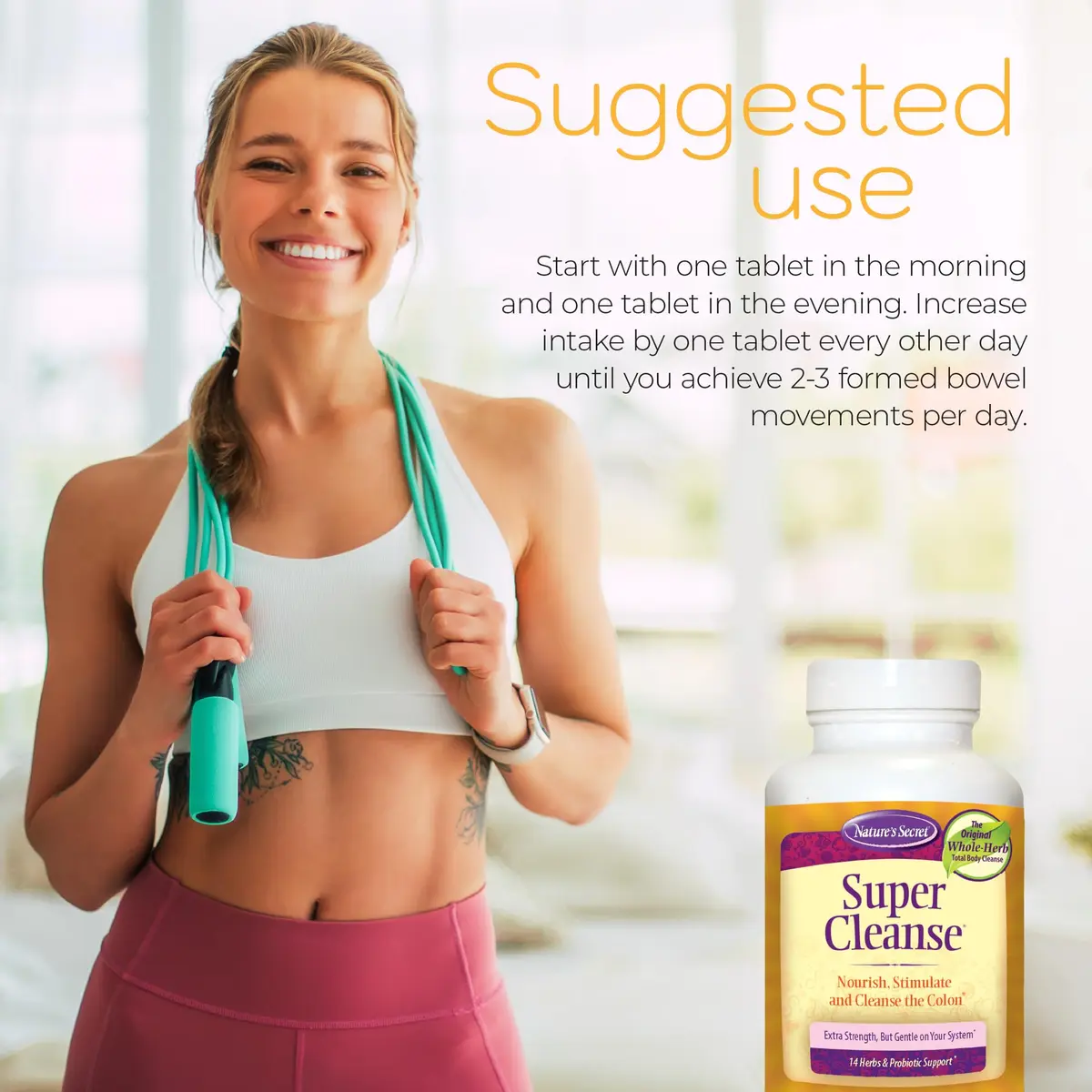 Nature's Secret Super Cleanse Herbal Colon Cleanse & Gut Health 2-Pack | Supports Digestive Wellness & Regularity - view 3