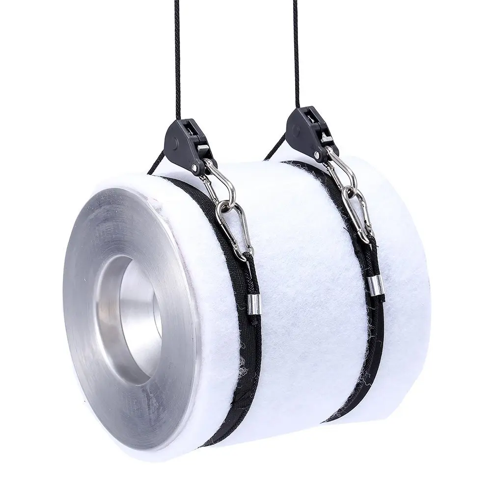 iPower GLROPEX2 Adjustable Rope Hanger 2 Pairs 8ft (150 lbs Total Capacity) | Heavy Duty Ratchet Tie-Down Strap - view 5