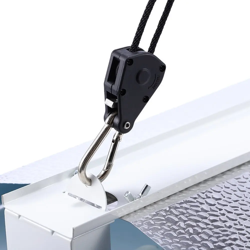 iPower GLROPEX2 Adjustable Rope Hanger 2 Pairs 8ft (150 lbs Total Capacity) | Heavy Duty Ratchet Tie-Down Strap - view 4