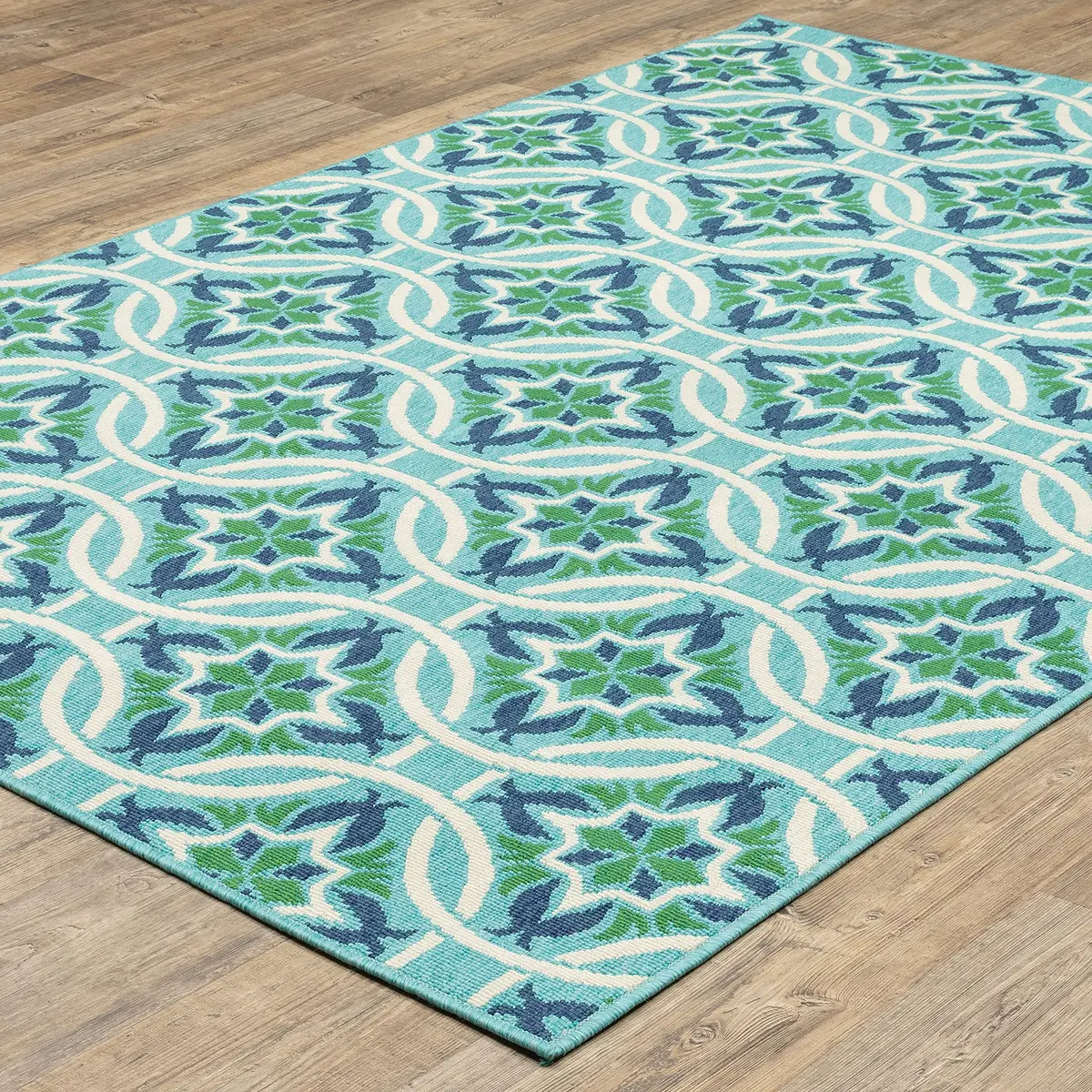 Oriental Weavers Meridian Indoor/Outdoor Rug - 5868L - 6'7" x 9'6" | Moroccan Style, Water & Fade Resistant - view 4